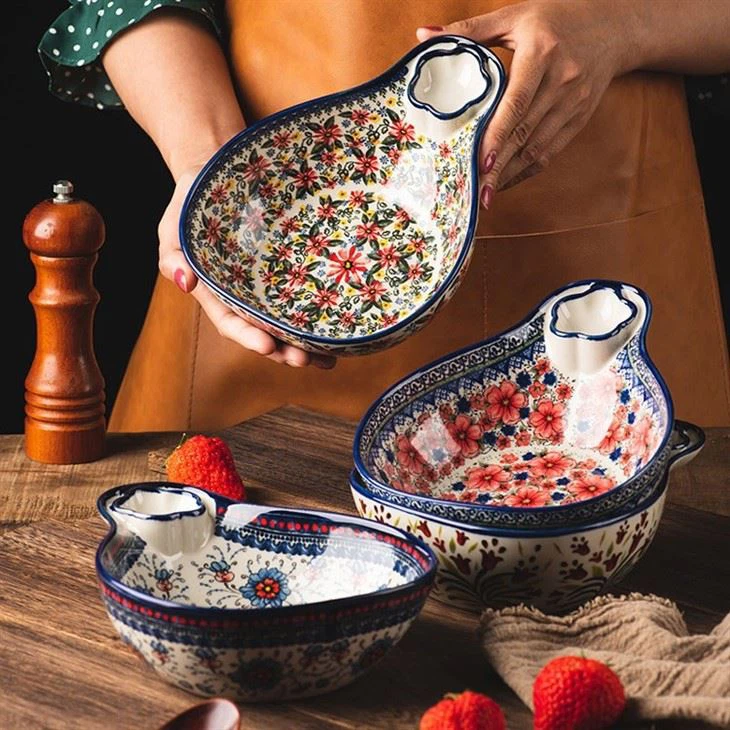 ceramic chip dip bowl 2